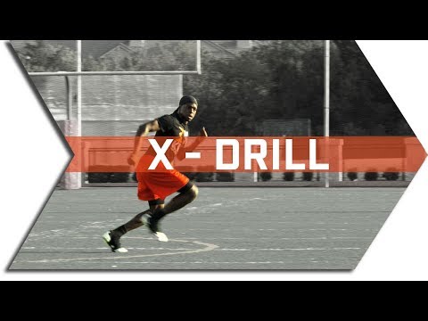 X – DRILL – FOOTBALL SPEED & AGILITY TRAINING – CONE DRILLS