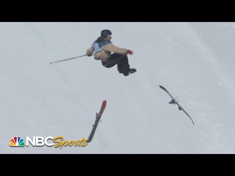 CRAZY crash: Cody LaPlante loses skis, walks away | NBC Sports