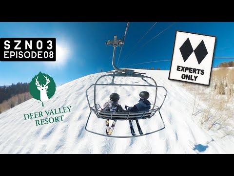 skiing the DALY CHUTES at DEER VALLEY || vanlife utah