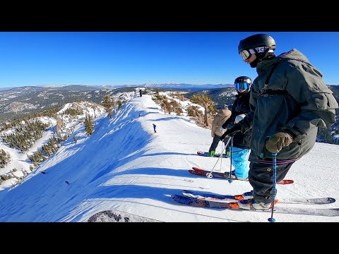 Skiing The STEEPEST Runs At Palisades Tahoe!!